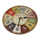 Large Colourful Wall Clock Kitchen  Office Retro Timepiece-5