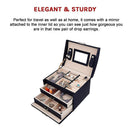 Jewellery Storage Box – Organiser Case for Rings, Necklaces and Accessories Display-11