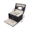 Jewellery Storage Box Girls Rings Necklaces Display Organiser Storage Case-12