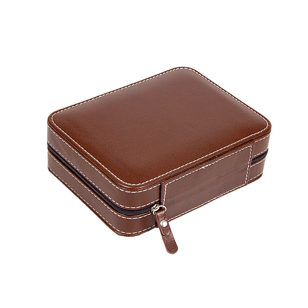 4 Watch Box Display Travel Case PU Leather