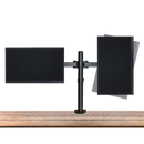 Dual LCD Monitor Desk Mount Stand Adjustable Fits 2 Screens Up To 27"-6