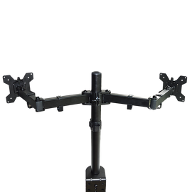 Dual LCD Monitor Desk Mount Stand Adjustable Fits 2 Screens Up To 27"