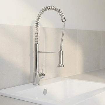 Basin Mixer Pull-Out Kitchen Tap Faucet Laundry Sink