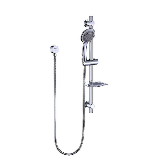 Hand Held Shower Rail Soap Dish Bathroom Set