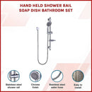 Hand Held Shower Rail Soap Dish Bathroom Set-3