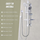 Hand Held Shower Rail Soap Dish Bathroom Set-11
