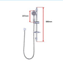 Hand Held Shower Rail Soap Dish Bathroom Set-12