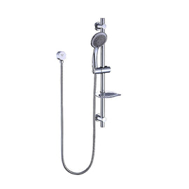 Hand Held Shower Rail Soap Dish Bathroom Set