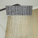200mm Shower Head Square 304SS Electroplated Matte Black Finish-1