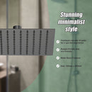 200mm Shower Head Square 304SS Electroplated Matte Black Finish-7