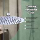 200mm Shower Head Round 304SS Polished Chrome Finish-2