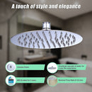 200mm Shower Head Round 304SS Polished Chrome Finish-5