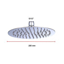 200mm Shower Head Round 304SS Polished Chrome Finish-12