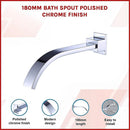 180mm Bath Spout Polished Chrome Finish-2