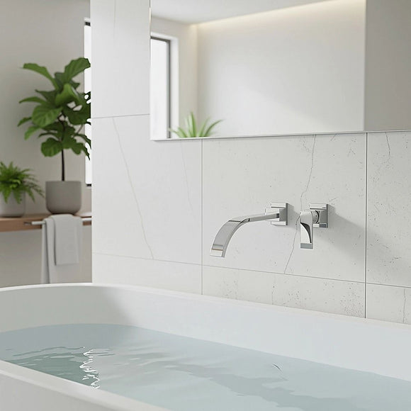 180mm Bath Spout Polished Chrome Finish