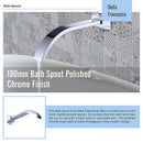 180mm Bath Spout Polished Chrome Finish-9