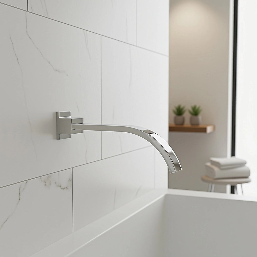 180mm Bath Spout Polished Chrome Finish