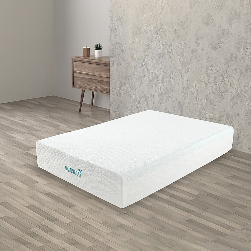 Palermo King Single Mattress 30cm Memory Foam Green Tea Infused CertiPUR Approved