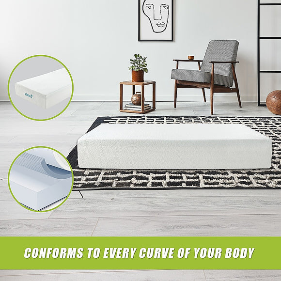 King Single 30cm Green Tea Memory Foam Mattress – Cooling Comfort with CertiPUR-US® Certified Foam