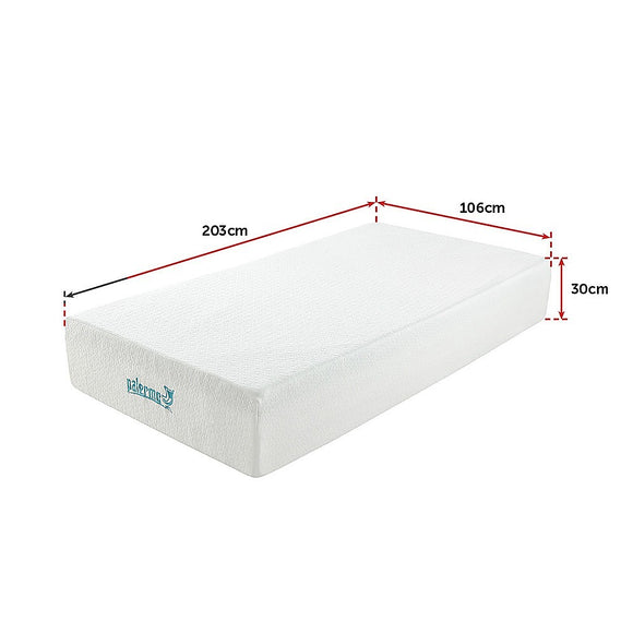 King Single 30cm Green Tea Memory Foam Mattress – Cooling Comfort with CertiPUR-US® Certified Foam