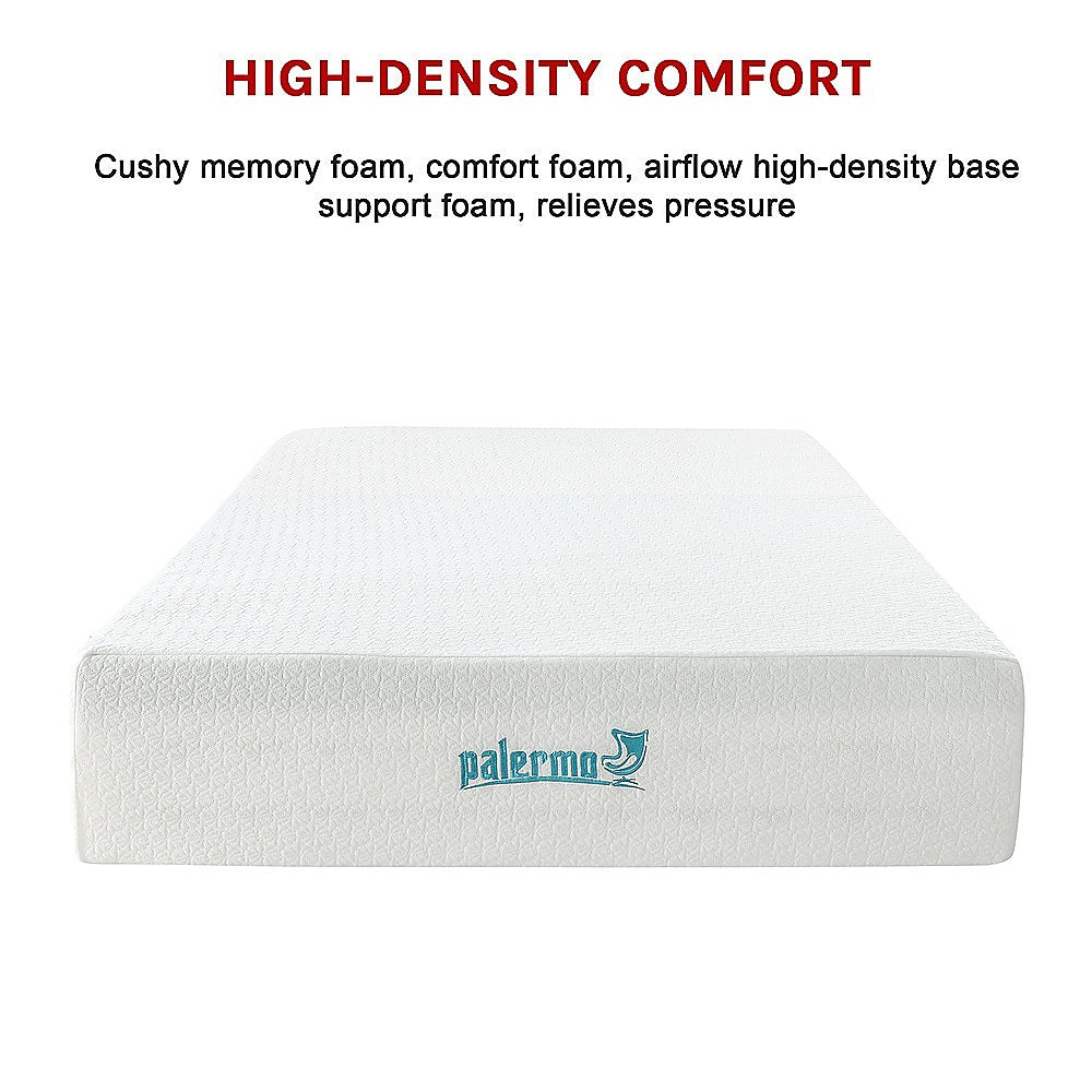 Palermo Double Mattress 30cm Memory Foam Green Tea Infused CertiPUR Approved