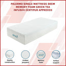 Single 30cm Green Tea Memory Foam Mattress – Cooling Comfort with CertiPUR-US® Certified Foam-3