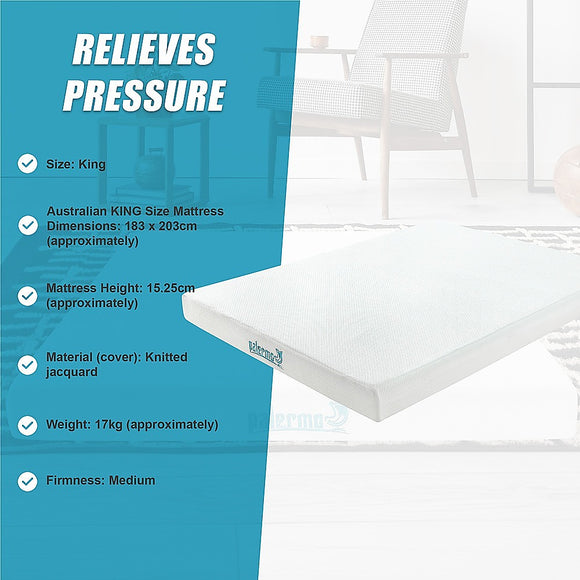 King Green Tea Memory Foam Mattress – Cooling Comfort with CertiPUR-US® Certified Foam