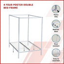 4 Four Poster Double Bed Frame-3