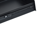 19" Rack Mount 2U Steel Plate DJ Drawer Equipment Cabinet Locking Lockable-4