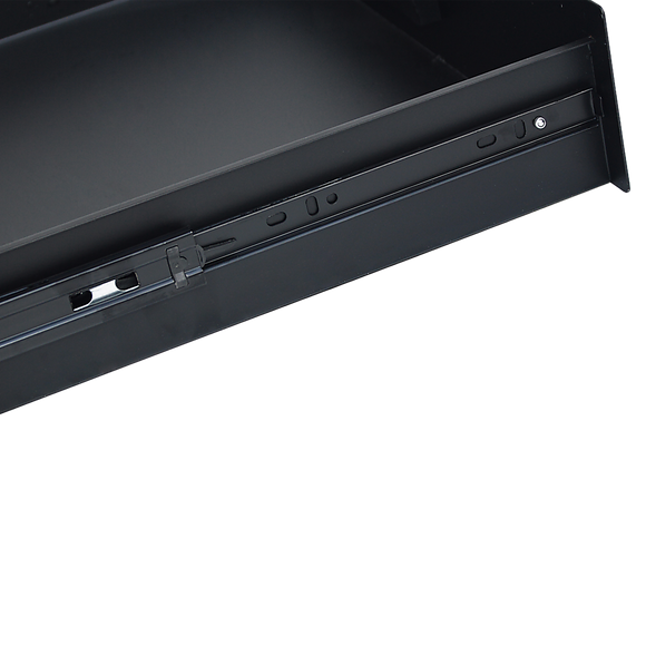 19" Rack Mount 2U Steel Plate DJ Drawer Equipment Cabinet Locking Lockable