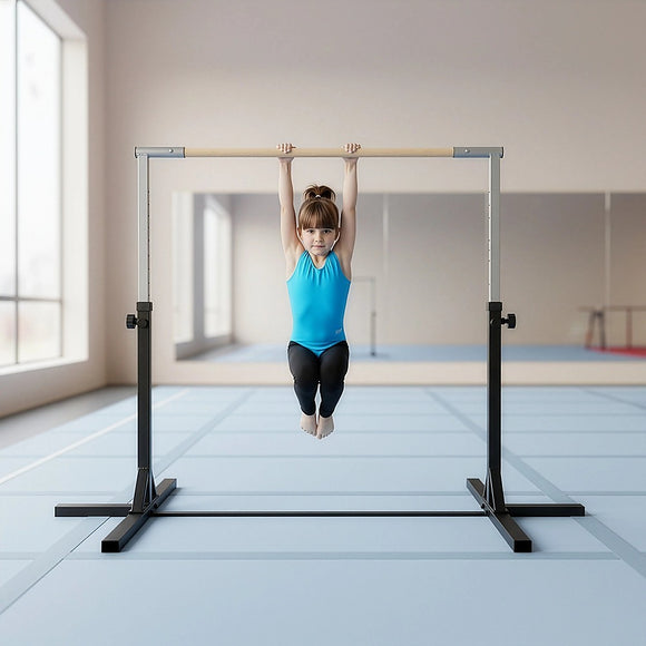 Gymnastics Training Bar Kids Adjustable Horizontal Kip Fitness Gym Equipment