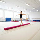 2.2m Gymnastics Folding Balance Beam Pink Synthetic Suede-5