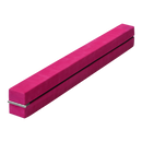 2.2m Gymnastics Folding Balance Beam Pink Synthetic Suede-4