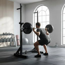 Commercial Squat Rack Adjustable Pair Fitness Exercise Weight Lifting Gym Barbell Stand-2