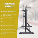 Commercial Squat Rack Adjustable Pair Fitness Exercise Weight Lifting Gym Barbell Stand-5