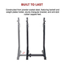 Commercial Squat Rack Adjustable Pair Fitness Exercise Weight Lifting Gym Barbell Stand-6