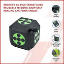 Archery 3D Dice Target Cube Reusable 18 Sides 23CM Self Healing XPE Foam Target-4