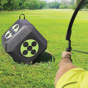 Archery 3D Dice Target Cube Reusable 18 Sides 23CM Self Healing XPE Foam Target - 0