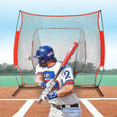 Portable Baseball Training Net Stand Softball Practice Sports Tennis-1