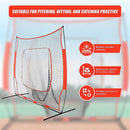 Portable Baseball Training Net Stand Softball Practice Sports Tennis-4
