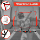 Portable Baseball Training Net Stand Softball Practice Sports Tennis-7