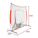 Portable Baseball Training Net Stand Softball Practice Sports Tennis-11