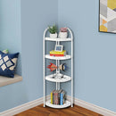 4 Tier Shower Corner Shelf White Freestanding Bathroom Storage Rack Bath Caddy Organiser-3