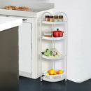 4 Tier Shower Corner Shelf White Freestanding Bathroom Storage Rack Bath Caddy Organiser-4