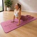 8mm TPE Yoga Mat Exercise Fitness Gym Pilates Non Slip Dual Layer-1