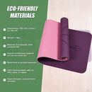 8mm TPE Yoga Mat Exercise Fitness Gym Pilates Non Slip Dual Layer-5