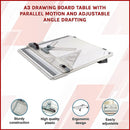A3 Drawing Board Table with Parallel Motion and Adjustable Angle Drafting-5