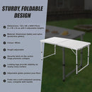 Aluminium Folding Table 120cm Portable Indoor Outdoor Picnic Party Camping Tables-6