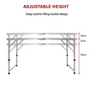 Aluminium Folding Table 120cm Portable Indoor Outdoor Picnic Party Camping Tables-7