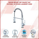 Basin Mixer Tap Faucet w/Extend -Kitchen Laundry Sink-3
